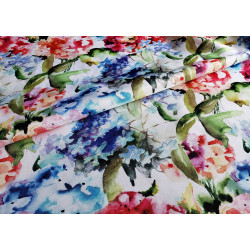 Watercolour Hydrangeas  - water-resistant fabric