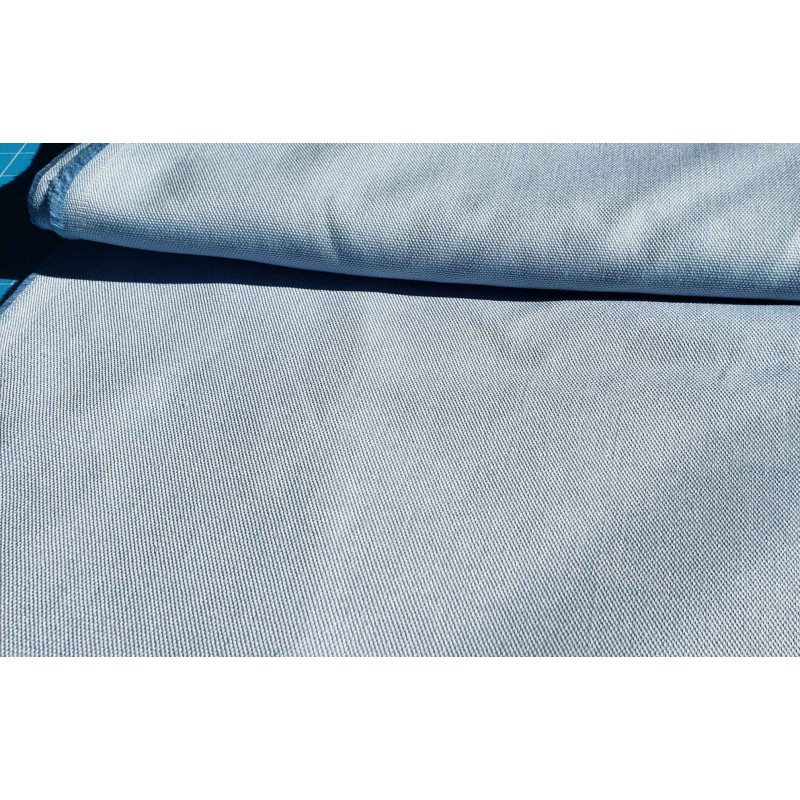 Heavy weight panama fabric - light blue - 100% cotton