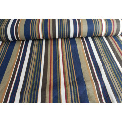 Medium-weight linen fabric - striped