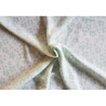 Daisy flowers-  sage - Crincled viscose