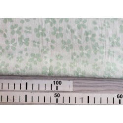 Daisy flowers-  sage - Crincled viscose