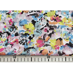 Colrful flowers - jacquard chiffon