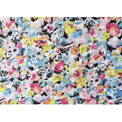 Colrful flowers - jacquard chiffon