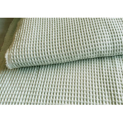 Cotton waffle fabric - sage green