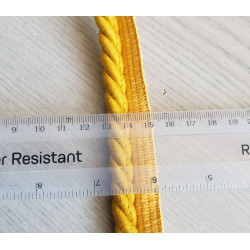 Upholstery piping cord 10mm - ochre color,piping with the ruler