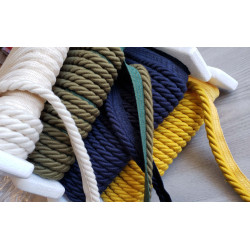 Upholstery piping cord 10mm - 4 colors range, across the table