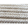 Cotton flanged rope  piping cord 6mm - natural