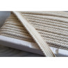 Cotton flanged rope  piping cord 6mm - natural