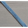 Upholstery braid, 15mm wide  in  baby blue color, across the table