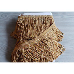 Thick bullion fringe - 150mm (6'') -  antique gold, full reel on the table