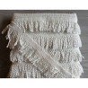 Thick bullion fringe - 60mm - pearl white