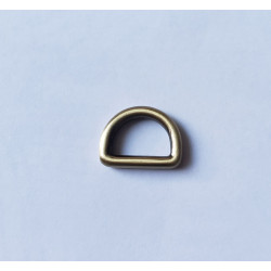 Metal  D ring - 20mm - antique brass