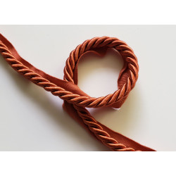 Upholstery flanged rope  piping cord 8mm -dark orange