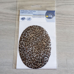 Iron-on elbow patches - cheetah spots