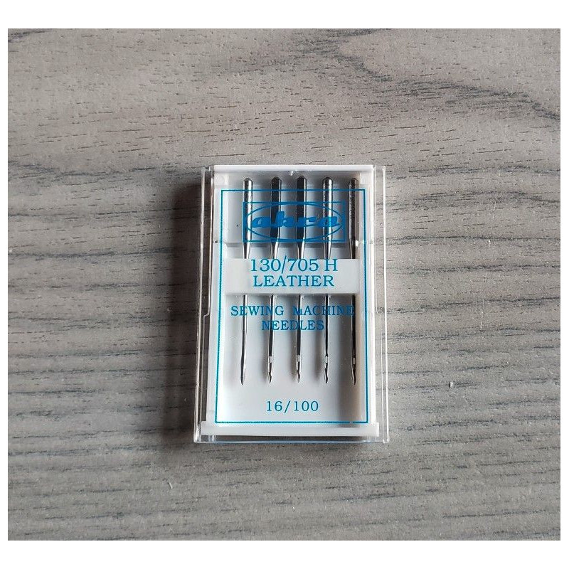 Leather machine needles- size 100/16 - pack of 5