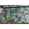 100% waterproof fabric - Palm Paradise - dark grey