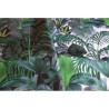 100% waterproof fabric - Palm Paradise - dark grey