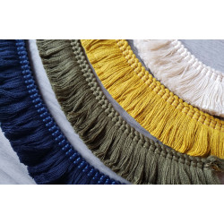 Short cotton fringe 3cm - ochre