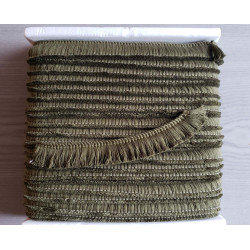 Short cotton fringe 3cm - olive