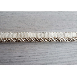 Two-tone upholstery piping cord -Beige&ivory - size 7