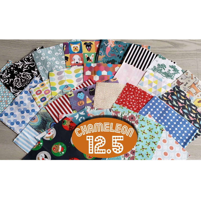 Fabric remnants bundle 50 size 4'/4'