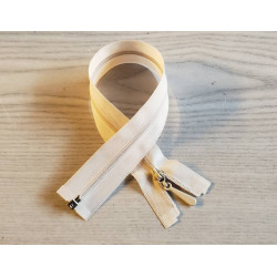 Invisible Zip 45 cm - beige - open end zip