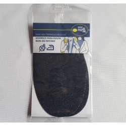 Iron-on cotton denim elbow...