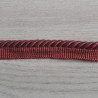 Upholstery, thick flanged cotton rope piping cord 8mm - burgundy, straight, placed on the table