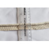 Insertion cord with braided cord look, close-up capture with the ruler