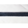 Marl denim blue Insertion cord with braided cord look, close-up capture on the white backround