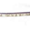 Flanged insertion cord, 5mm wide in beautiful lilac color on white background