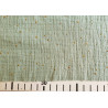 Double gauze fabric with gold speckles - 100% cotton fabric in sage color with measuring tape