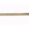 Scroll upholstery braid, 9mm wide  in  natural color, on white background