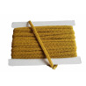 Scroll upholstery braid, 9mm wide  in  gold color, full reel on white background