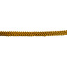 Scroll upholstery braid, 9mm wide  in  gold color, on white background