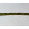 Upholstery braid, 9mm wide  in olive color, close up on the braid