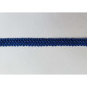 Upholstery braid, 9mm wide  in royal blue color, close up on the braid