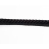 Upholstery piping cord 10mm - black color,on white background