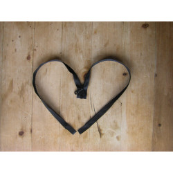 chunky zip - open end - black - length from 45 cm to 75 cm