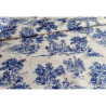 Toile de Jouy - navy on linen look - Water-resistant fabric