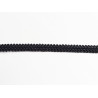 Upholstery braid, 9mm wide  in black color, close up on the braid