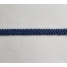 Scroll upholstery braid, 9mm wide  in  dark blue color, on white background