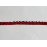 Scroll upholstery braid, 9mm wide  in wine color, on a white background