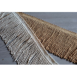 Thick bullion fringing - 125mm (5'') set of colors, luxury trim for upholstery