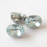 crystal glass buttons - pale blue- medium