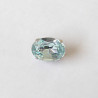 crystal glass buttons - pale blue- medium