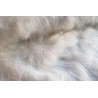 Luxury long pile faux fur fabric - ivory color