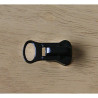 zip slider size 10 for  waterproof zip - black on a wooden background