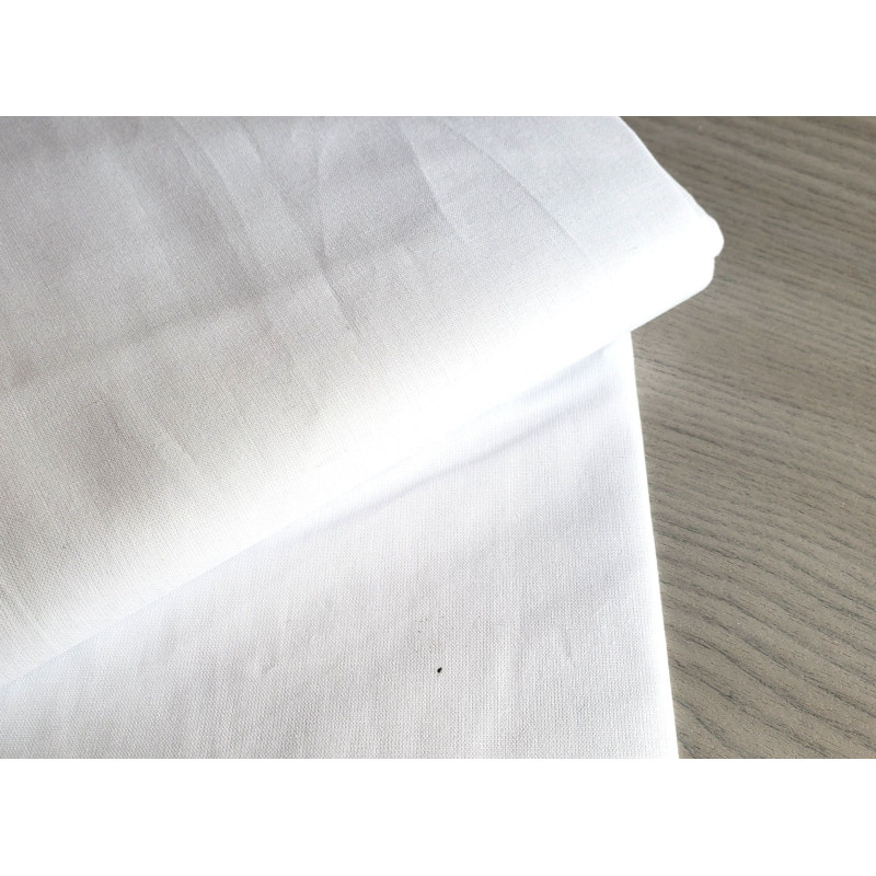 medium cotton - white - 200m wide