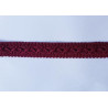 Burgundy cotton gimp 20mm wide, the photo of the detail